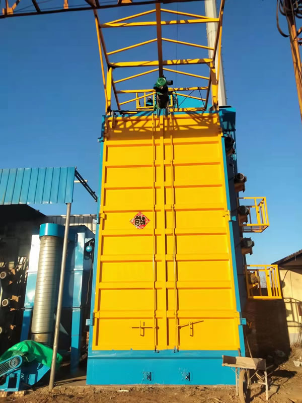 Hook type shot blasting machine