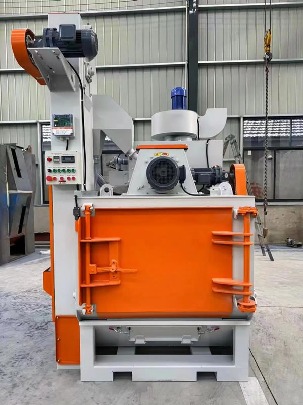 Caterpillar shot blasting machine