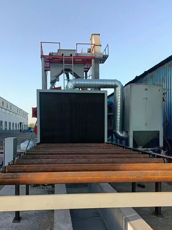 Through-type shot blasting machine