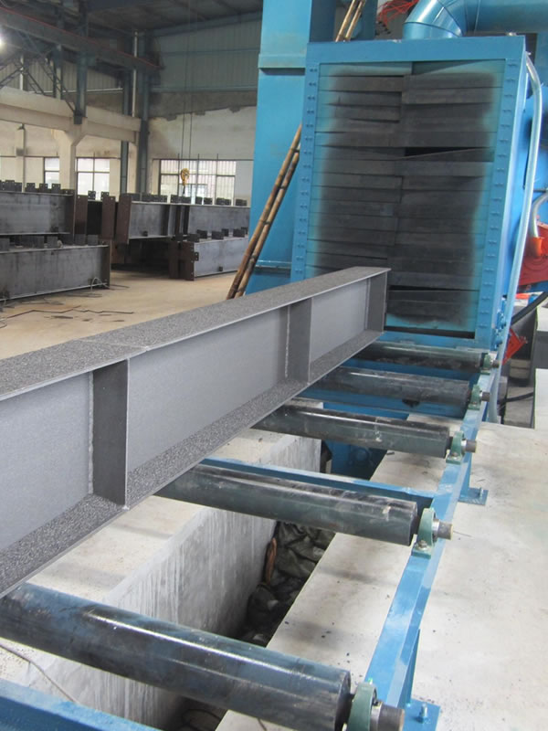 Through-type shot blasting machine