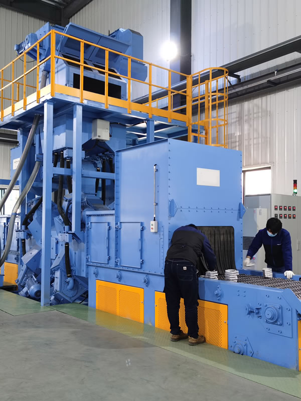 Belt type shot blasting machine
