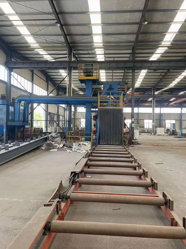 Steel structure shot blasting machine