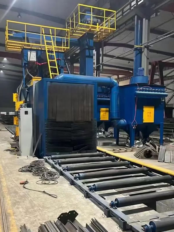 Steel structure shot blasting machine