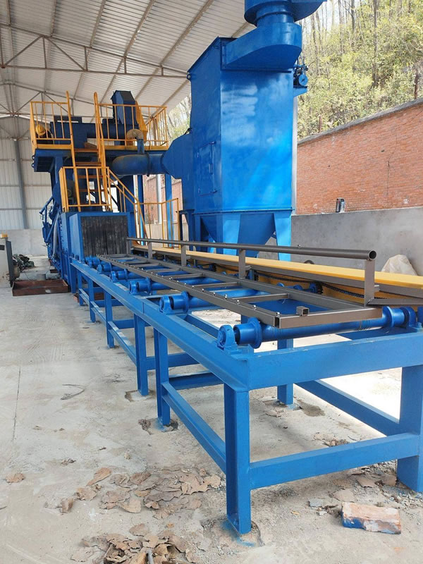 Steel structure shot blasting machine