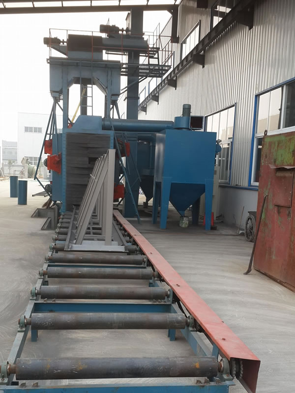 Steel structure shot blasting machine