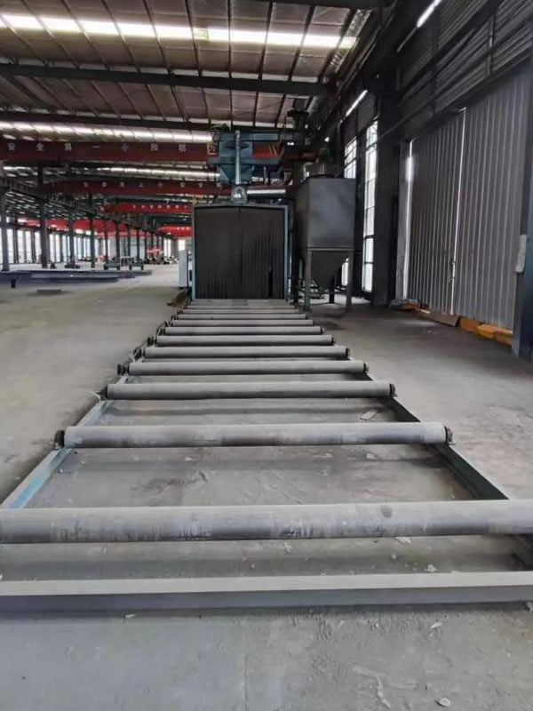 Through-type shot blasting machine